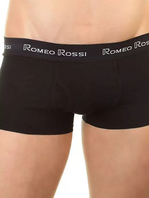 Хлопковые хипсы с гульфиком черного цвета Romeo Rossi RTRR365-102 распродажа